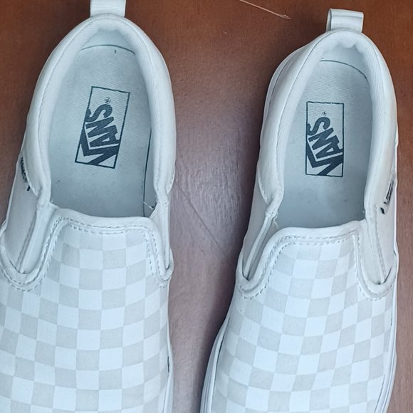Vans Classic Slip-On Stackform Checkerboard Classic White Size 35 - Picture 2 of 10